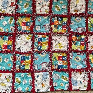 Dr. Suess and Grinch Patchwork Quilt